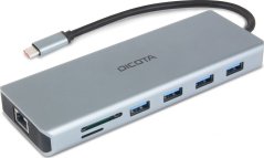 Dicota Stacja dokujšca USB-C 13 w 1 Dock 4K HDMI/DP PD 100W