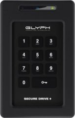 Glyph SecureDrive+ Keypad, 4TB Encrypted SSD Drive with Keypad, Bus-powered, USB 3.2 Gen1, USB-C & Thunderbolt compatible