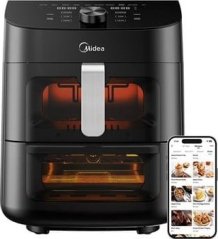 Midea Midea Two Zone Airfryer | MAD1100DADK | Power 1850 W | Capacity 4.4/6.4 L | Rapid Air technology | Black
