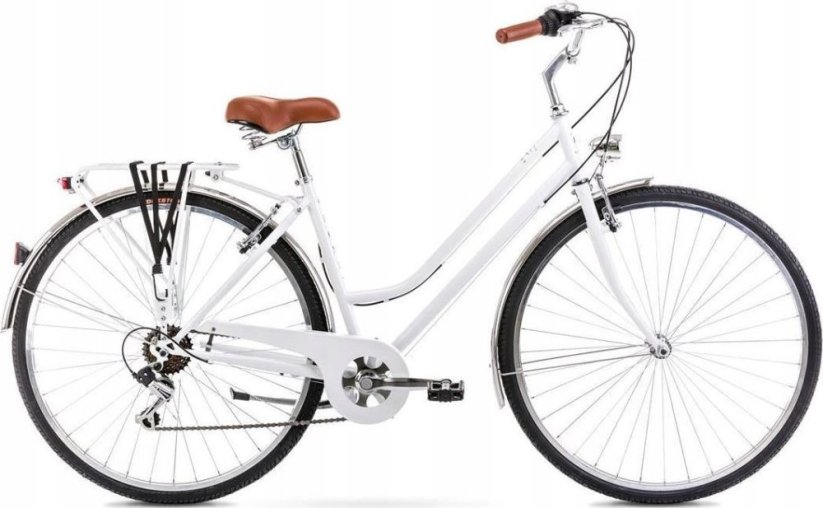 Romet Dviratis Romet Vintage Eco D 2024 white-20" / L (Dydis: 20" / L)
