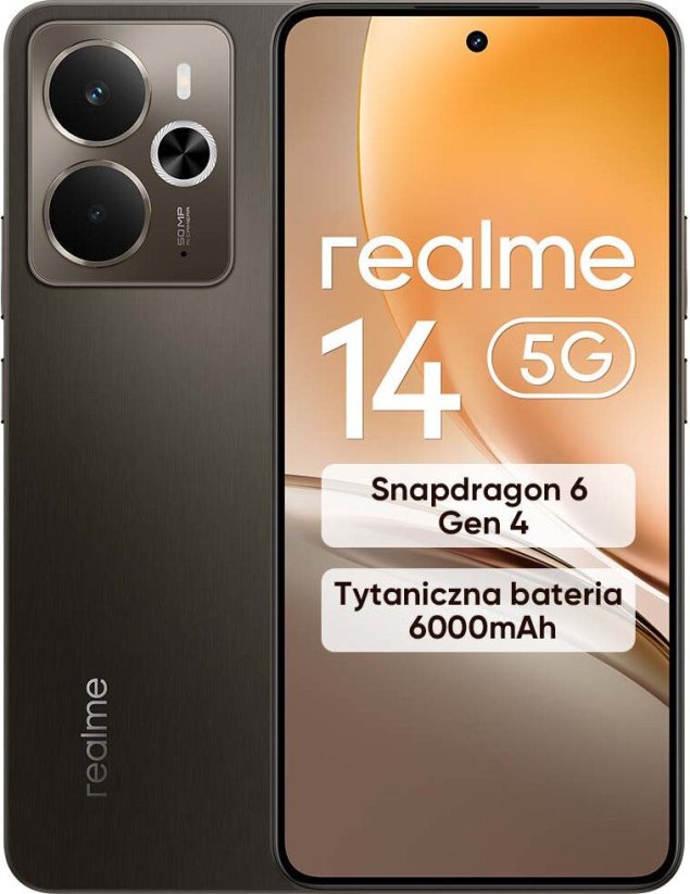Realme 14 5G 12/256GB Hnedý  (6941764456662)