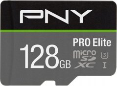 PNY PRO Elite MicroSDXC 128 GB Class 10 UHS-I/U3 A1 V30 (P-SDU128V31100PRO-GE)