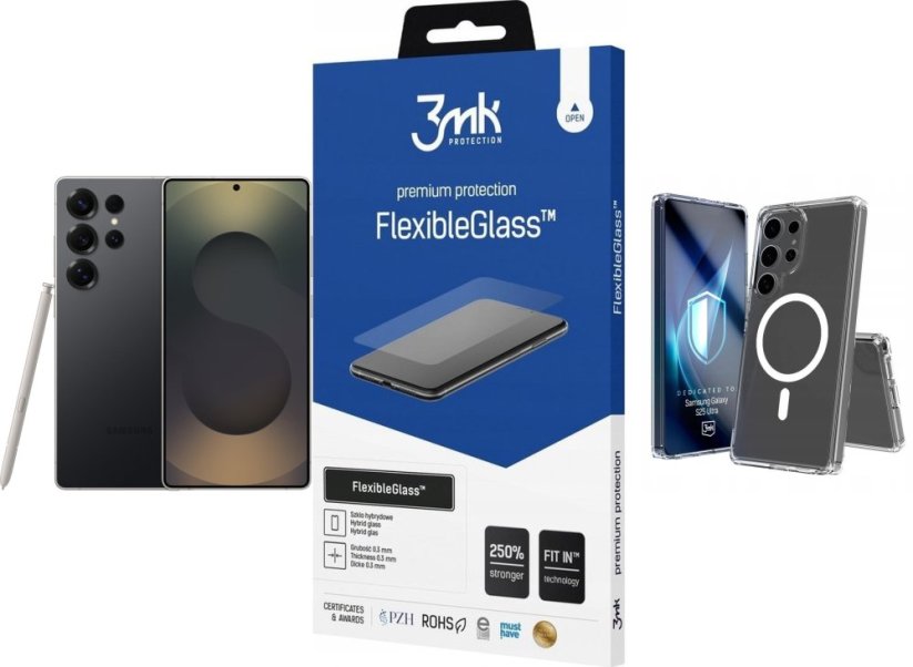 Samsung Samsung Galaxy S25 Ultra 12/ 1TB Czarny (SM-S938BZK) + FlexibleGlass + Etui Armor MagCase