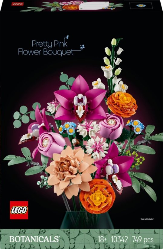 LEGO Botanicals Piękny bukiet Ružových kwiatów 3 ks (10342)