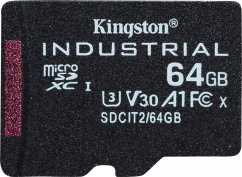 Kingston Industrial MicroSDXC 64 GB Class 10 UHS-I/U3 A1 V30 (SDCIT2/64GBSP)