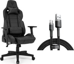 SENSE7 Sentinel - skórzany, czarny + kabel usb