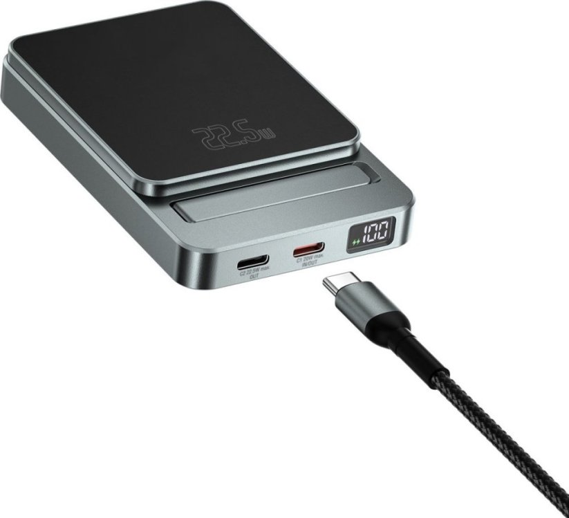 4smarts 4smarts Wireless Powerbank OneStyle 5000mAh MagSafe, schwarz
