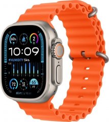 Apple Watch Ultra 2 GPS + Cellular 49mm Titanium Case Ocean Band Oranžový  (mreh3cs/a)