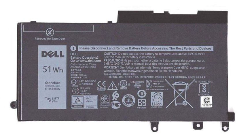 Dell Battery, 51WHR, 3 Cell,
