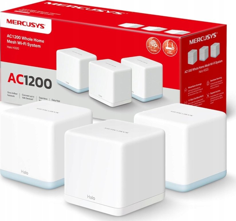 TP-Link Mercusys Halo H1200G(2-pack) AC1200 Mesh-System Wi-Fi