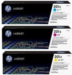 HP 201X Sada CMY Originál  (CF253XM)