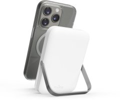 Puro PURO Stand Power Mag, 5000 mAh, Lithium Polymer (LiPo), Wireless charging, 5 V, Silver, White