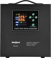 Rebel Zasilacz awaryjny POWER-2200-LFP4 - przetwornica z czystym przebiegiem sinusoidalnym i funkcją ładowania 12V 230V 2200VA/1600W (RB-4031)