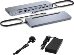 I-TEC Stacja dokujšca USB-C Metal Ergonomic 4K 3x Display Docking Station PD 100W + i-tec Universal Charger 100W (bundle)