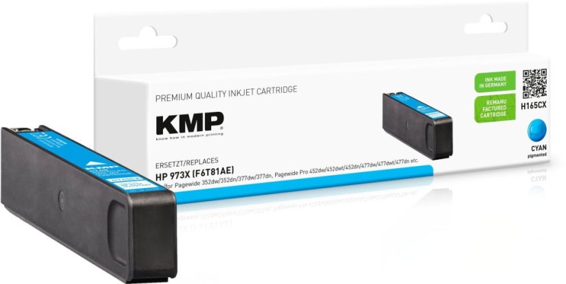 KMP KMP H165CX, High (XL) Yield, Cyan, 115 ml, 7000 pages