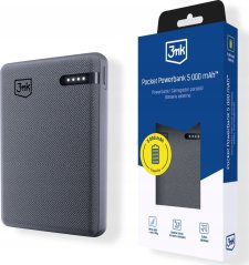 3MK Powerbank 3MK Pocket Powerbank 5000mAh 12W USB-C gray/gray