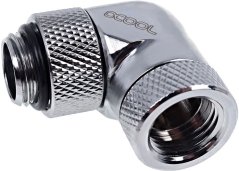 Alphacool Złączka kątowa 90°, 1/4", obrotowa, chróme (17261)