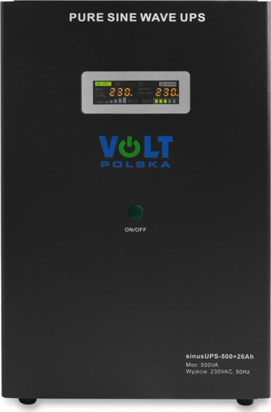 Volt Zasilacz awaryjny SINUS UPS 500 + 26Ah (300/500W) [1,5m przewód]