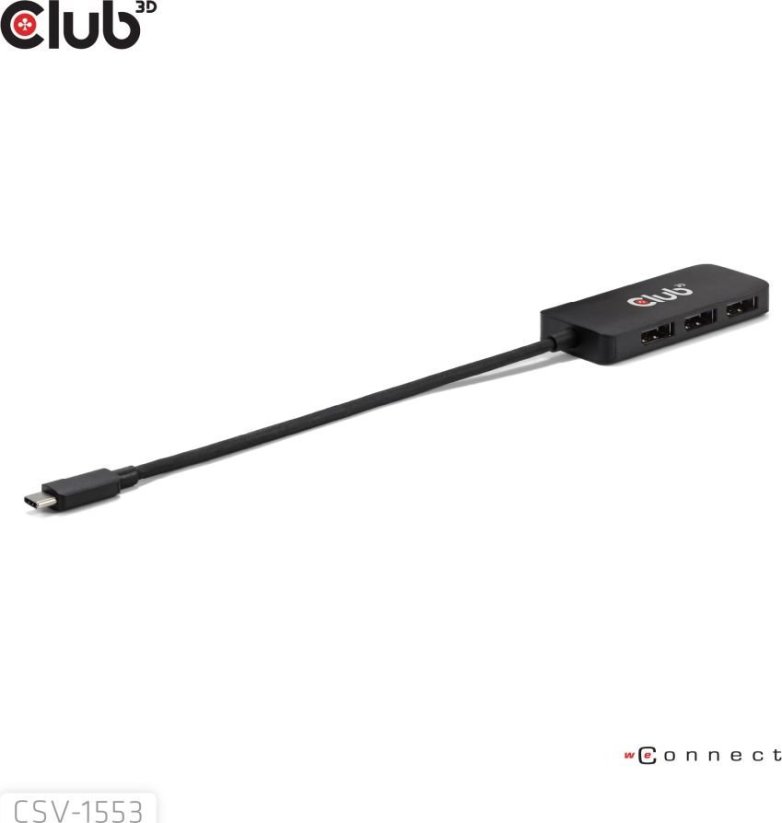 Club 3D Club3D MST-Hub USB 3.2 Typ C > 3x DP       4K60Hz      St/Bu retail