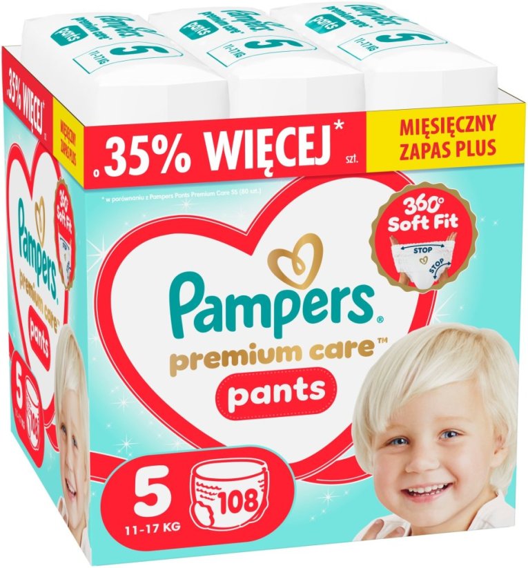 Pampers Pants pampers 5. Rozmer 11-17kg 108ks