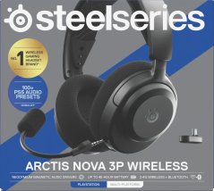 SteelSeries Steelseries Arctis Nova 3P Sada słuchawkowy Bezprzewodowy Opaska na głowę Muzyka/dzień powszedni Bluetooth Čierny