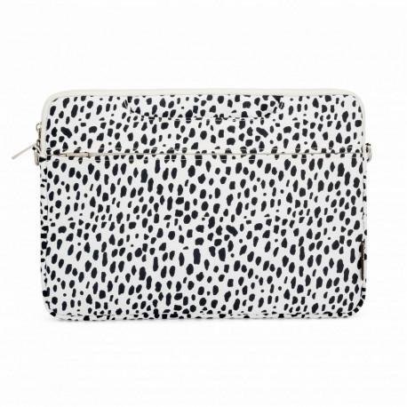 iLike Taška pre notebook 15-16 Inches Fabric Notebook Bag With Strap Leopard White ILIUN16LBLW