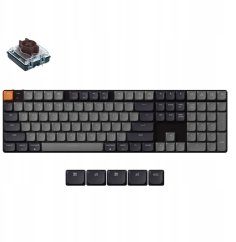 Keychron Keychron K5 QMK Wireless Mechanical Keyboard (Version 2) White Backlight / Brown