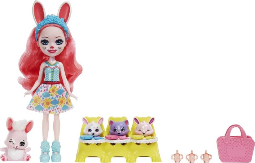 Mattel Enchantimals BFF Reveal Bábika Bree Bunny + zvieratáka niespodzianki HLK85 (HLK83)