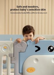 King Kids Kojec Modułowy Hipcio Modrý