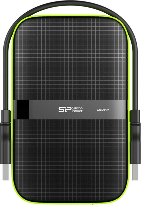 Silicon Power Armor A60 2TB čierno-Zelený (SP020TBPHDA60S3K)