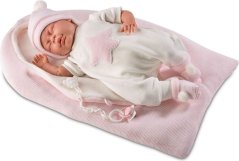 Llorens Bábika płacząca Mimi w Ružovým śpiworku, 40 cm (GXP-607874)