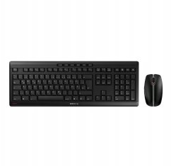 Cherry CHERRY Stream Desktop Recharge klawiatura RF Wireless AZERTY Francuski Čierny