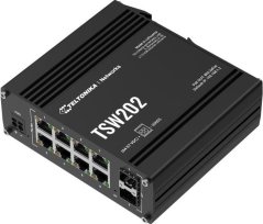 Teltonika Przełšcznik zarzšdzalny przemysłowy TSW202 2xSFP 8xPoE+ L2/L3