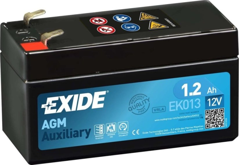 EXIDE Akumuliatorius 1.2 Ah 18A EN 12V AGM