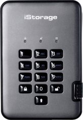 iStorage diskAshur Pro 2 1TB Sivý (IS-DAP2-256-1000-C-G)