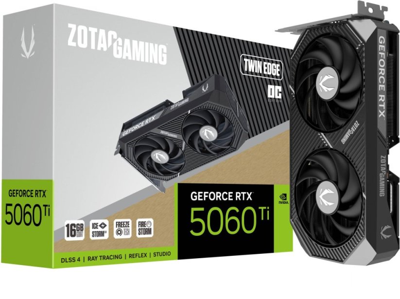 Zotac ZOTAC GAMING GeForce RTX 5060 Ti Twin Edge OC, 16384 MB GDDR7
