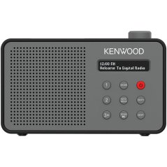 JVC Kenwood CR-M25DAB-H Radio – DAB Plus Automatic Safety Alert – Gray and Black