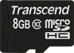 Transcend 133x MicroSDHC 8 GB Class 10  (TS8GUSDC10)