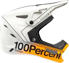 100% Prilba na celú tvár juniorski 100% STATUS DH/BMX Helmet Carby Silver roz. L (51-52 cm) (NEW)