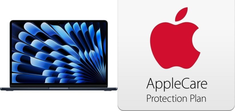 Apple MacBook Air 13,6" (2025) / M4 / 24GB / 512GB / tmavo atramentový + AppleCare Protection Plan for 13-inch MacBook Air (M4)