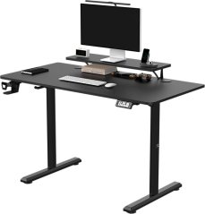 Ultradesk Highlander Czarne 120 - 180 cmx60 cm