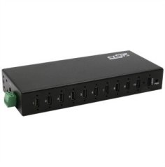 Exsys EX-12270HMS – 10-portowy metalowy hub USB 3.2 Gen 2x1 z ochroną przed wyładowaniami elektrostatycznymi (ESD) 15 kV, do mon (15.06.3498)