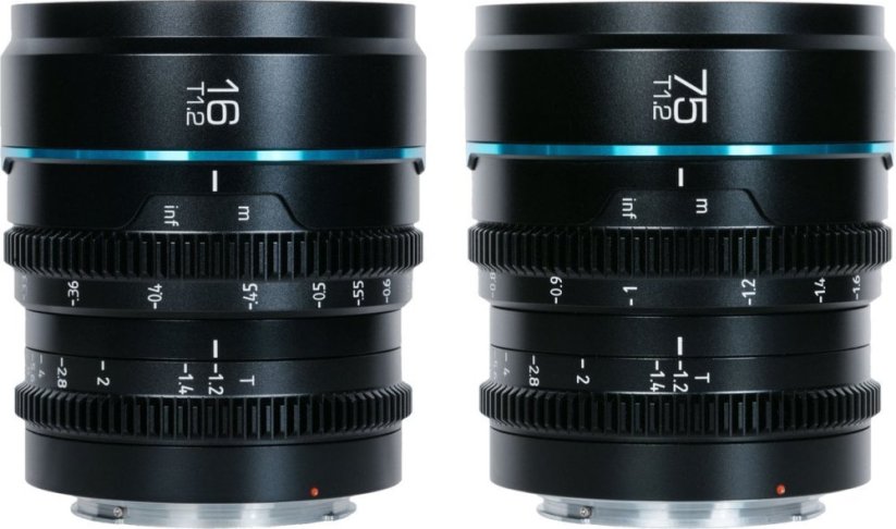 Sirui Sirui Cine Lens Nightwalker S35 Kit 16 & 75mm T1.2 RF-Mount Black
