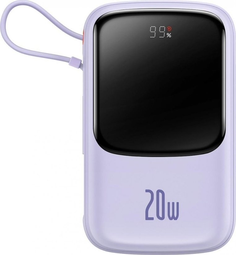 Baseus Qpow 20W Lightning 10000mAh Fialový