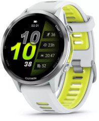 Garmin Forerunner® 970 Titanium Whitestone/Translucent Amp Yellow Band