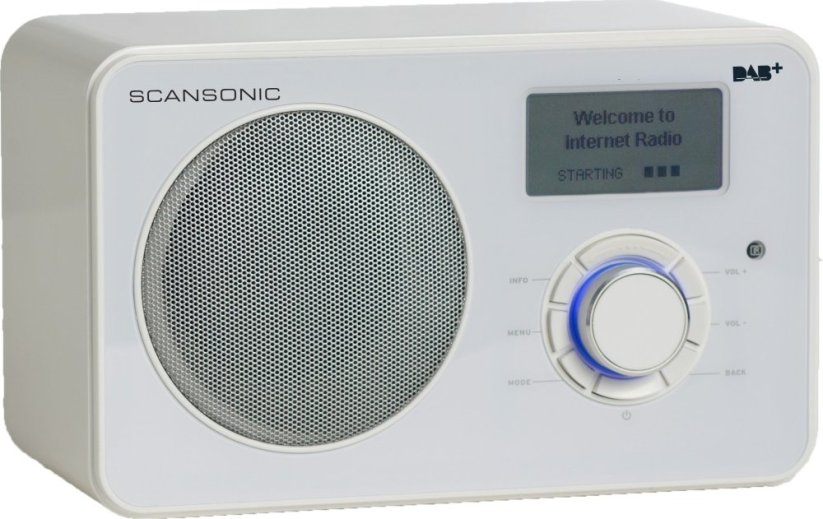Scansonic SCANSONIC IN220BT FM/DAB+/INTERNET RADIO - HVID