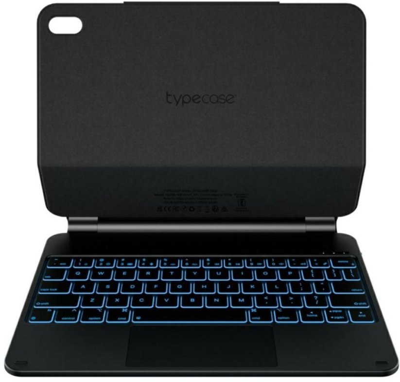 NoName Etui Typecase Edge z klawiaturą do iPad 11" (A16) 2025 / iPad 10.9" 2022 Čierny