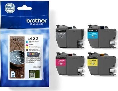 Brother Brother LC422VALDR Ink Cartridge, Black, Cyan, Magenta, Yellow