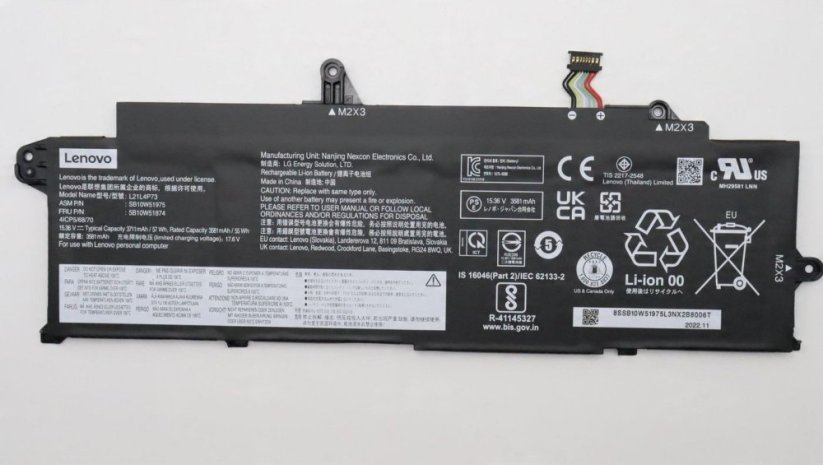 Lenovo 57Wh Internal lithium-ion battery for Lenovo Notebooks