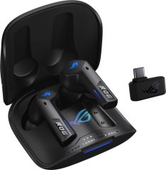 Asus ASUS sluchátka ROG Cetra Speednova, bezdrátové špunty, BT + RF 2.4 GHz, černá